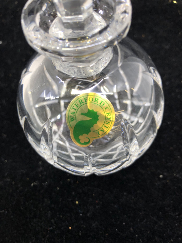 NIB WATERFORD CRYSTAL LISMORE PERFUME BOTTLE.