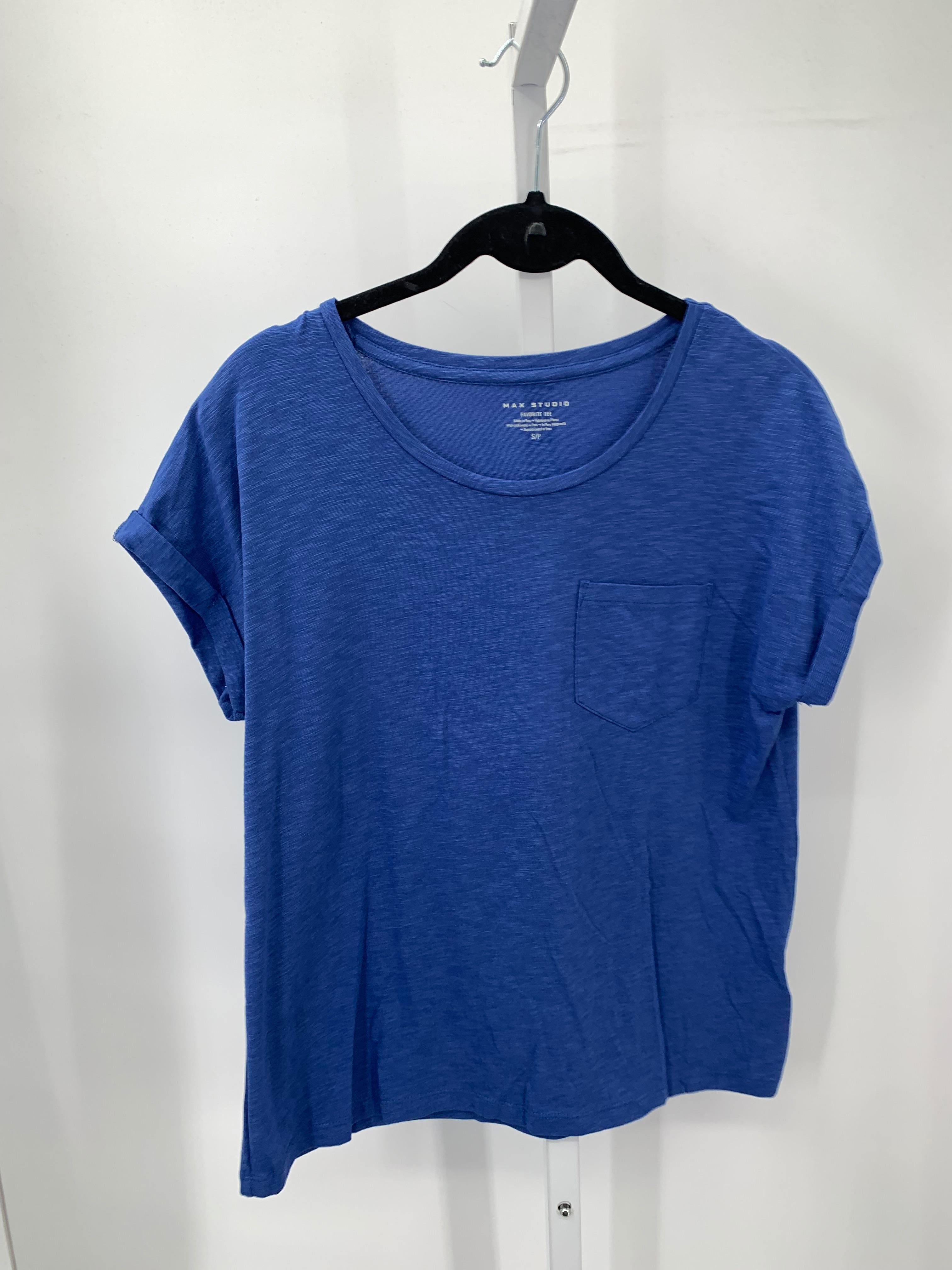Max Studio Size Small Misses Short Sleeve Shirt