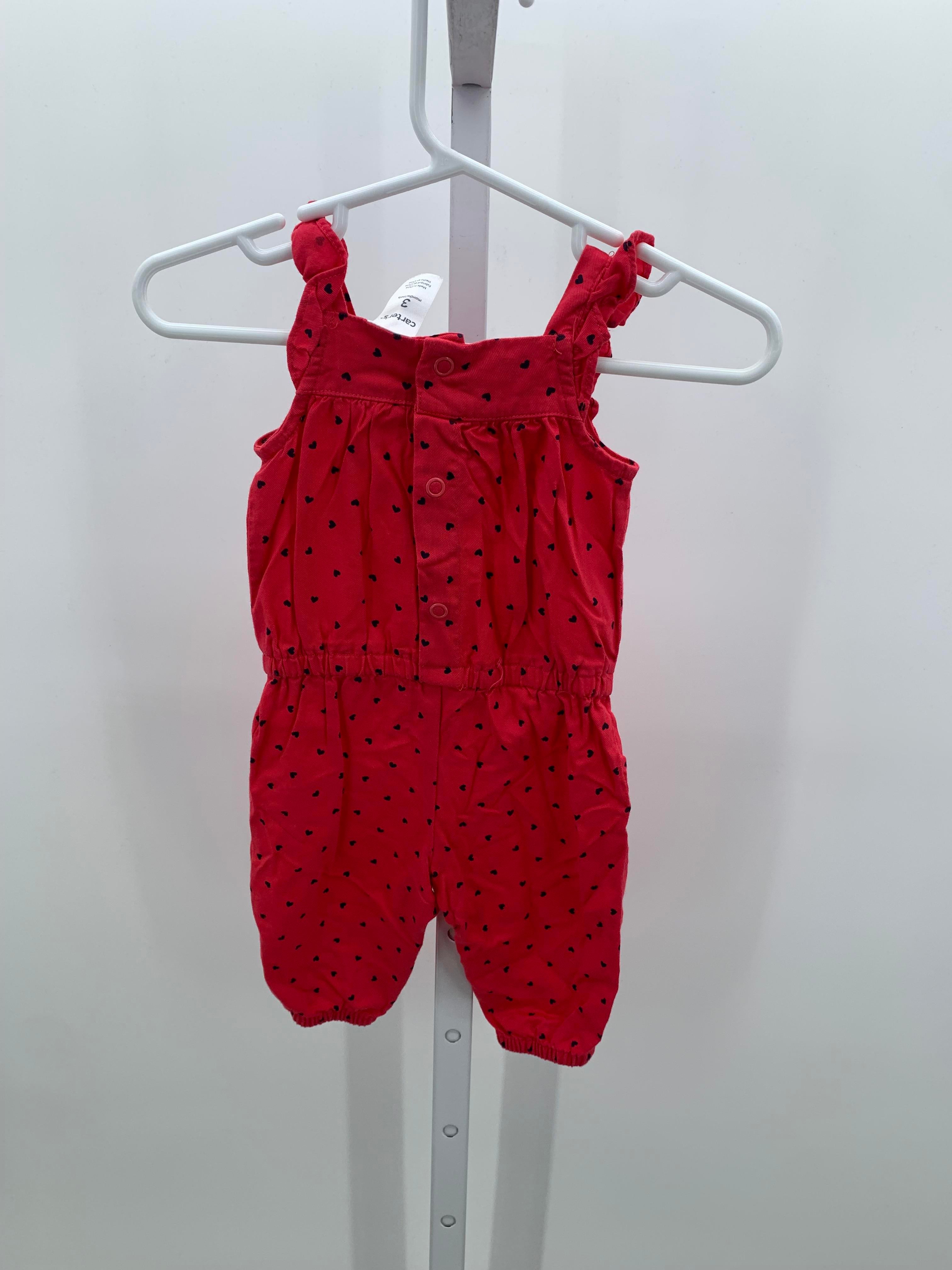 Carters Size 3 Months Girls Sleeveless Romper