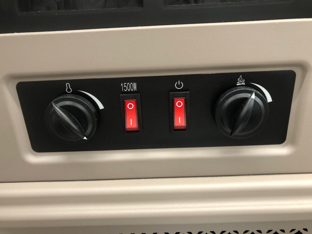 ELECTRIC FIRE PLACE W/ INSTRUCTIONS.