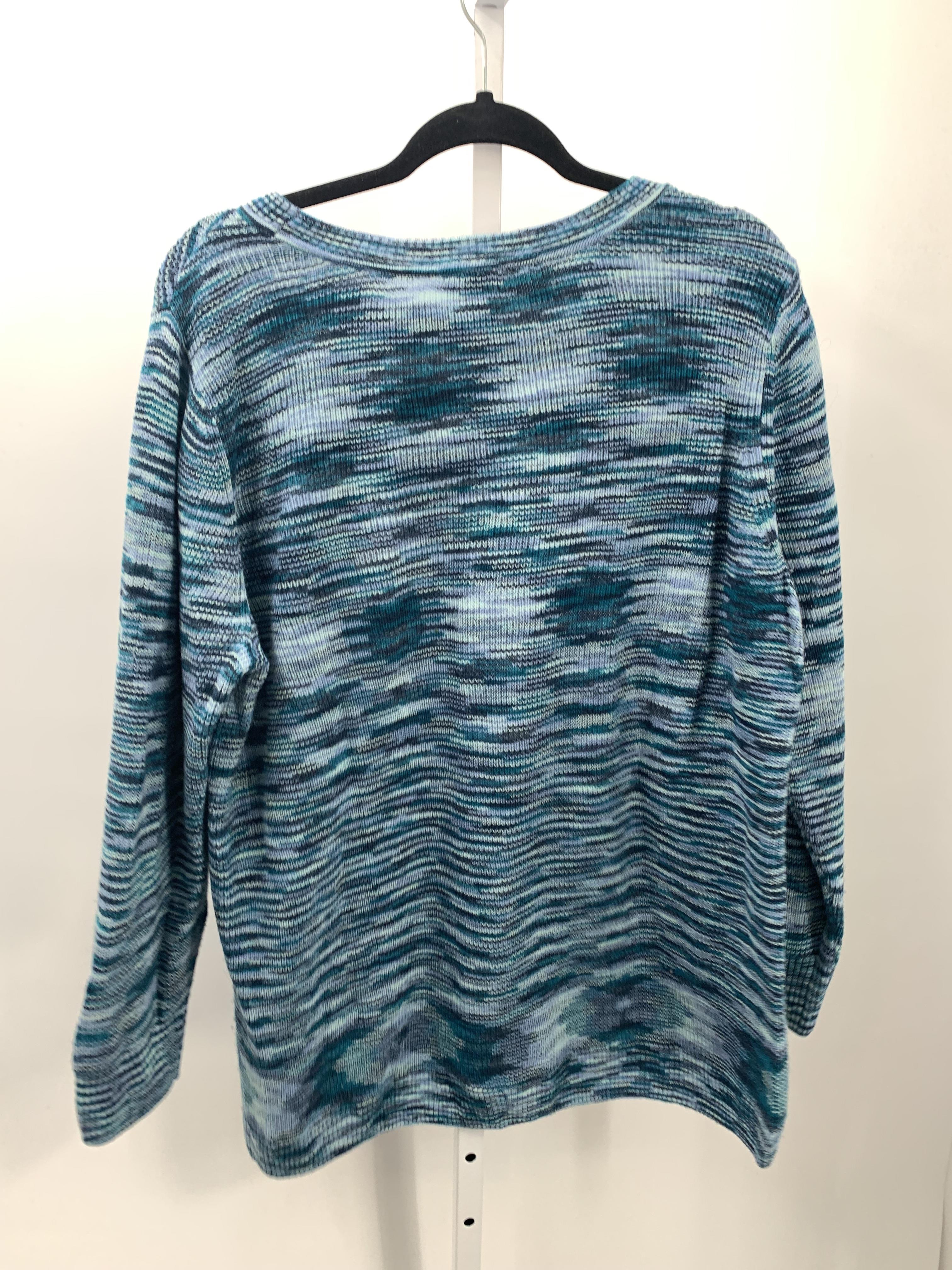 LOGO Size 1X Womens Long Slv Sweater