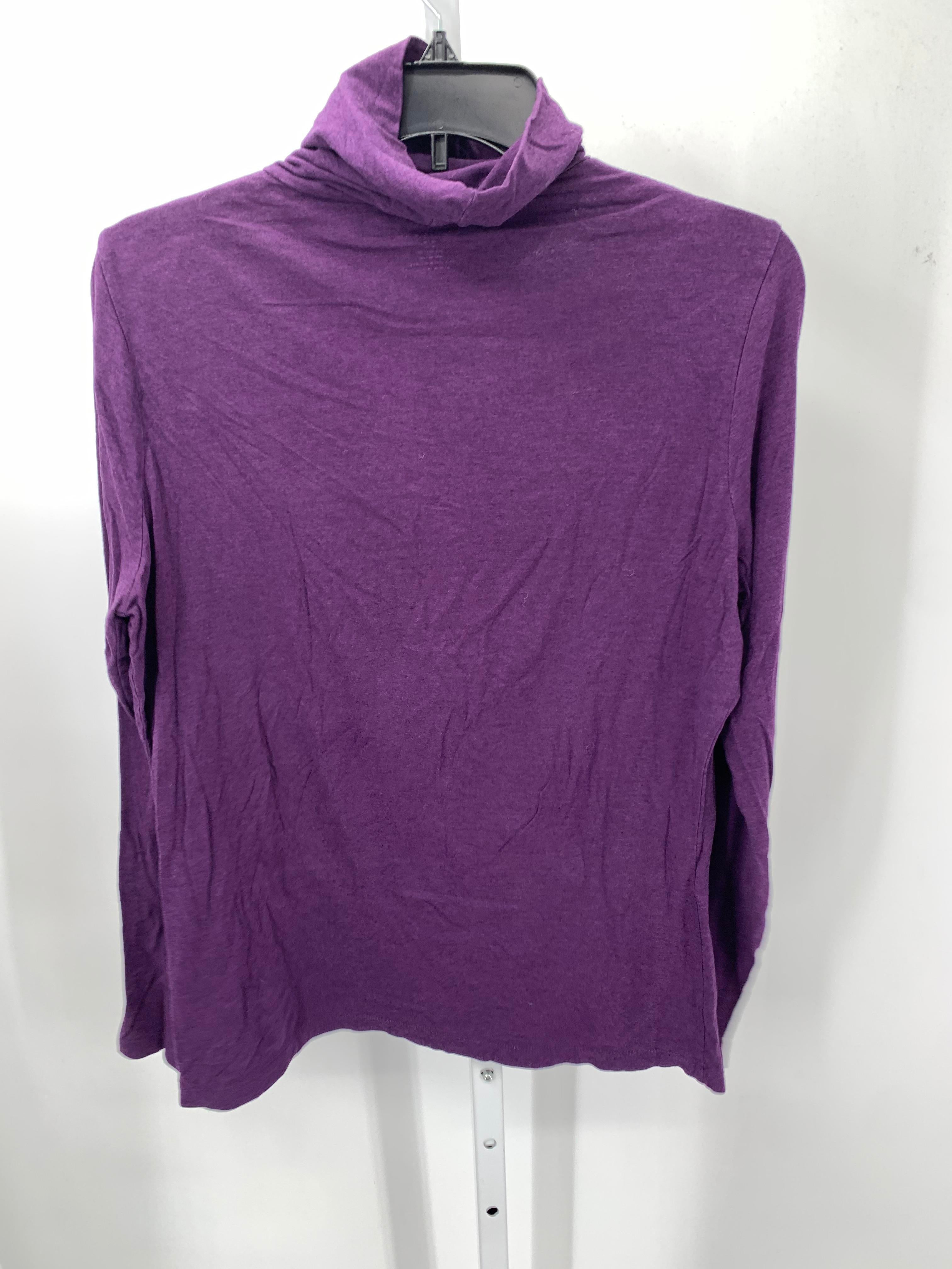 Lands End Size Medium Petite Petite Long Sleeve Shirt
