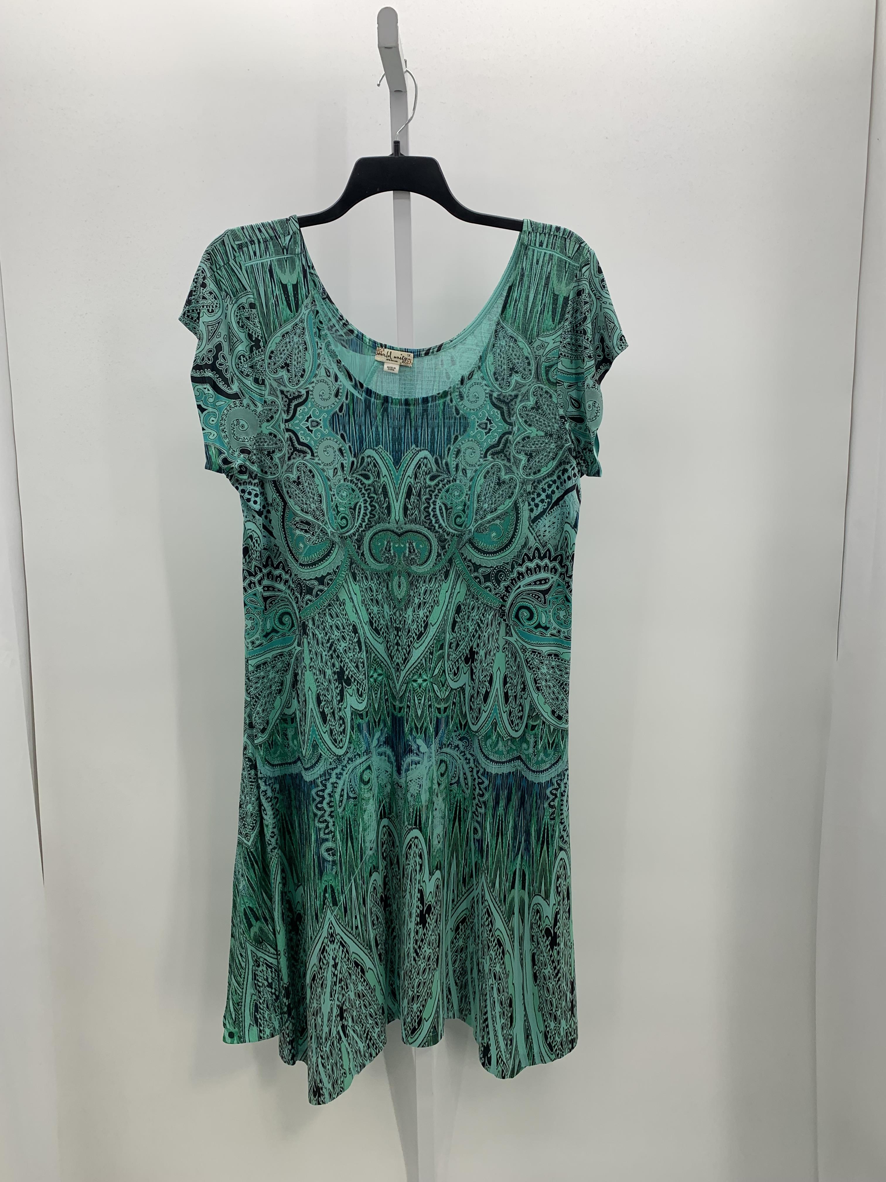 Size 1X Womens Short Sleeve Dress