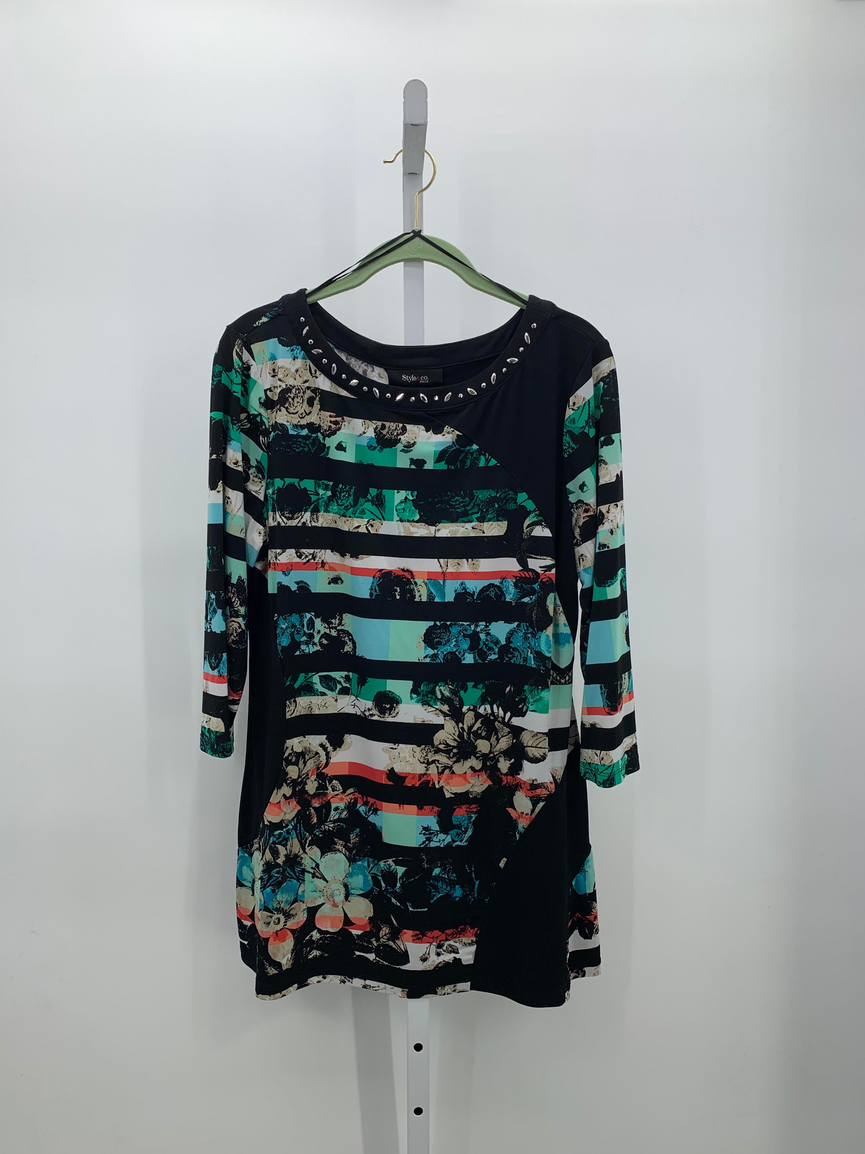 Style & Co. Size Large Petite Petite 3/4 Sleeve Shirt