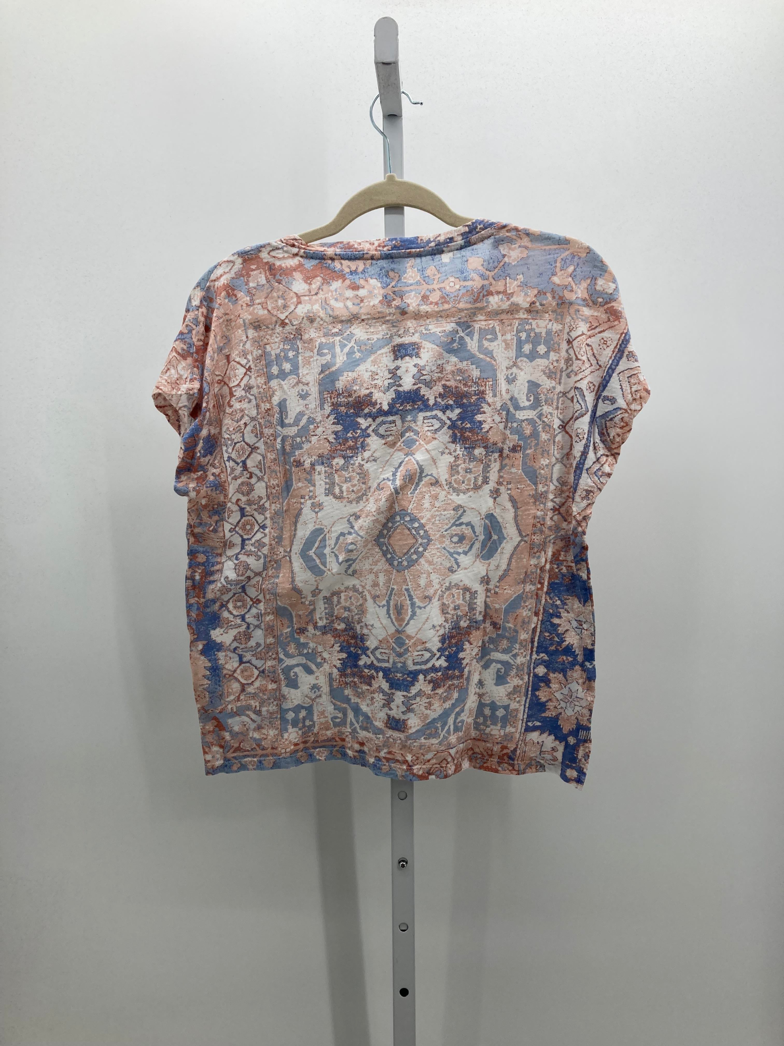 Lucky Brand Size Small Misses Short Sleeve Shirt