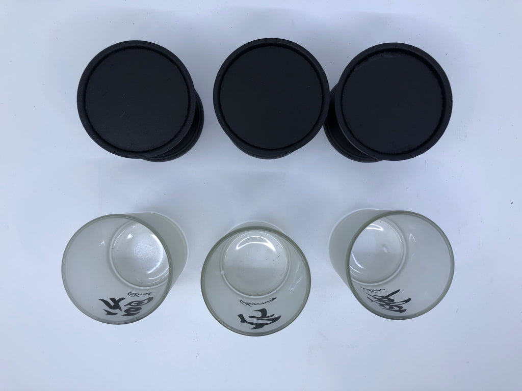 NIB 6 PC CANDLE HOLDER SET LUCK, SERENITY, LOVE