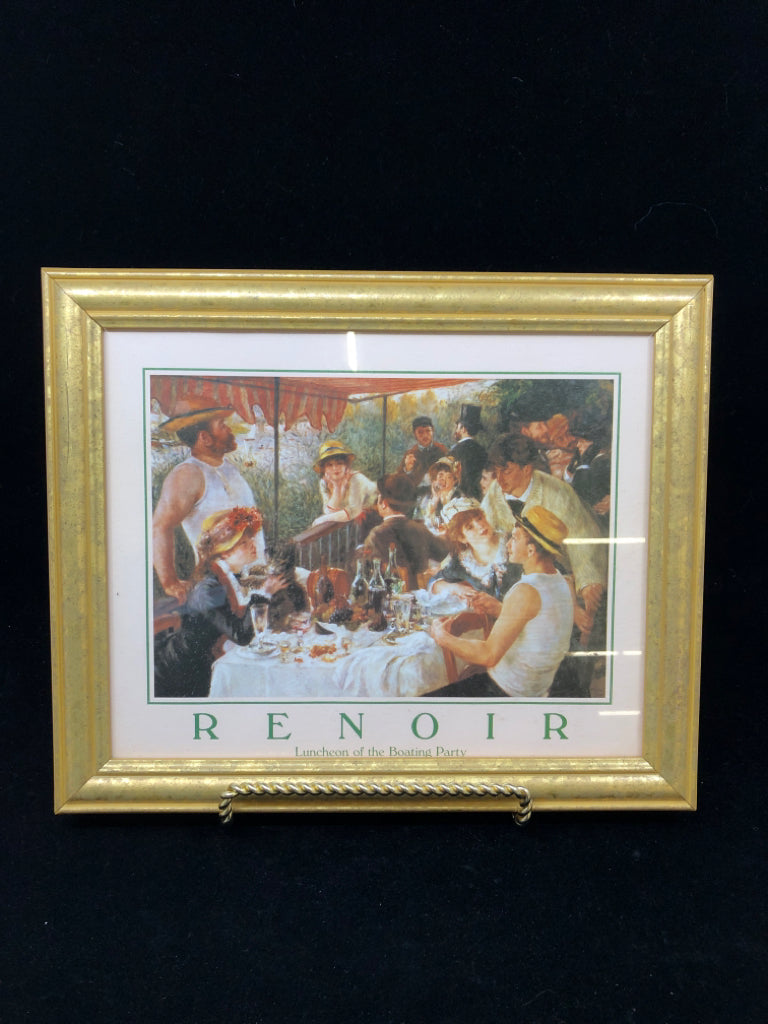 RENOIR LUNCHEON FRAMED PRINT.