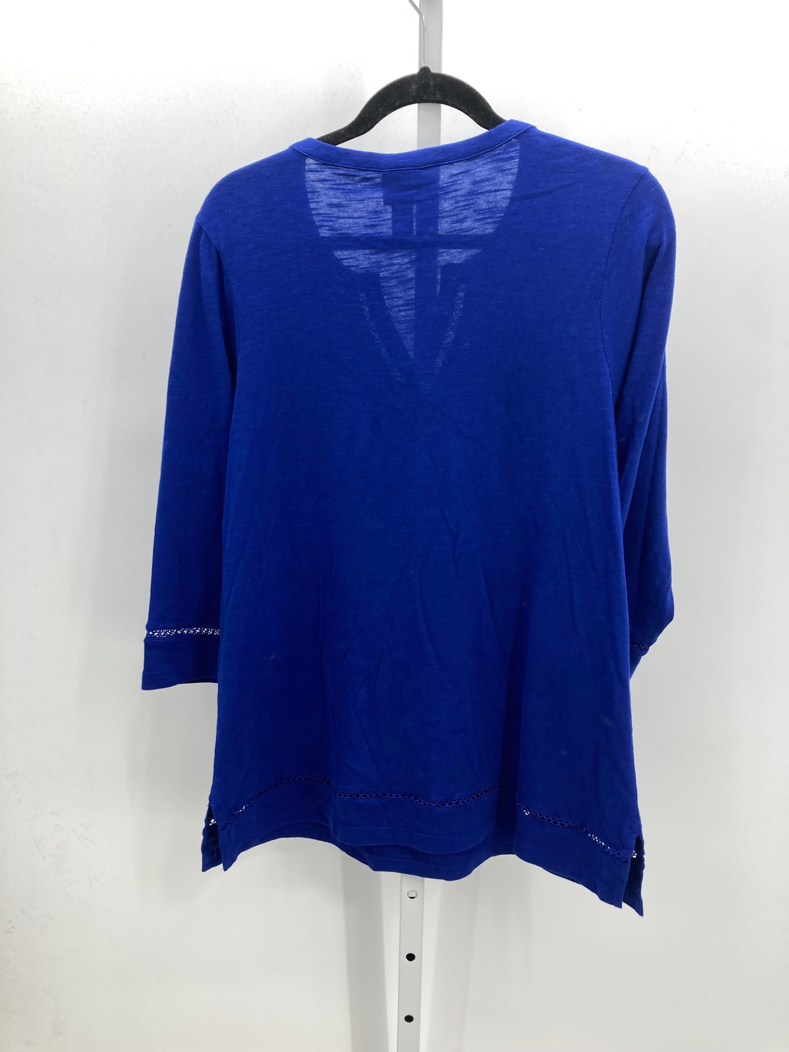 Chico's Size Small Misses 3/4 Sleeve Shirt