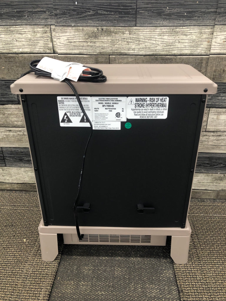 ELECTRIC FIRE PLACE W/ INSTRUCTIONS.