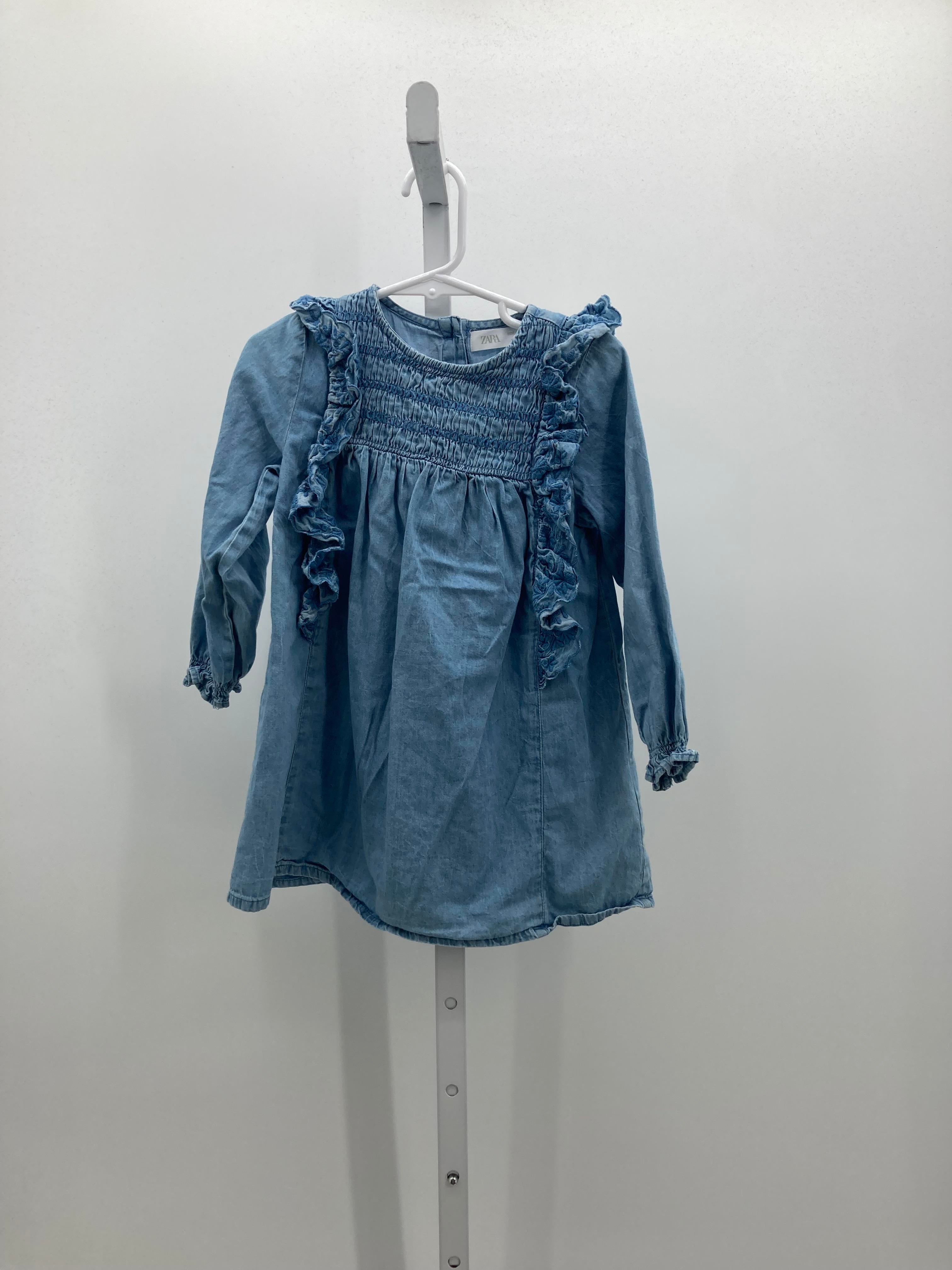 Zara Size 3-4 Girls Long Sleeve Dress