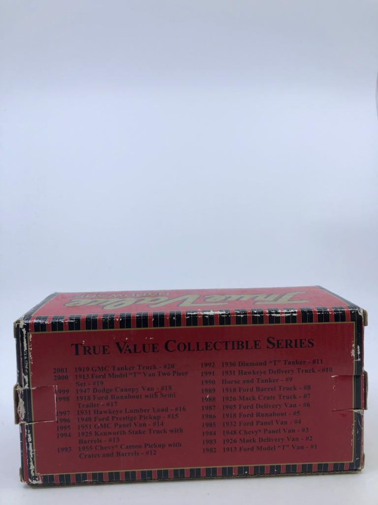 TRUE VALUE 1919 GMC TANKER TRUCK BANK- 1/30 SCALE MODEL.