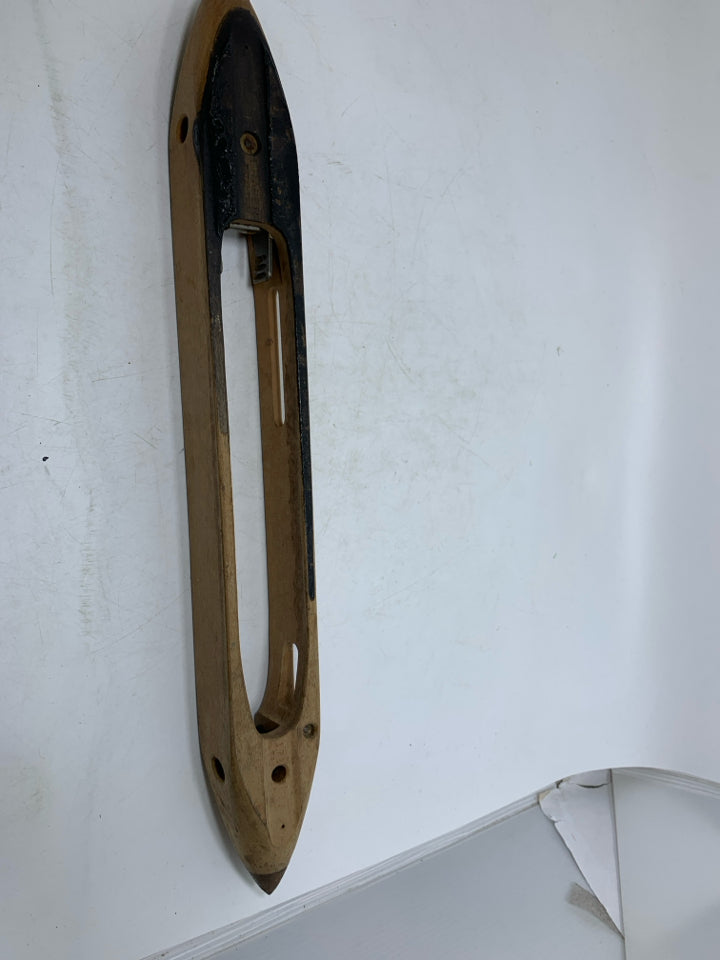 VTG WOOD METAL YARN SPOOL.