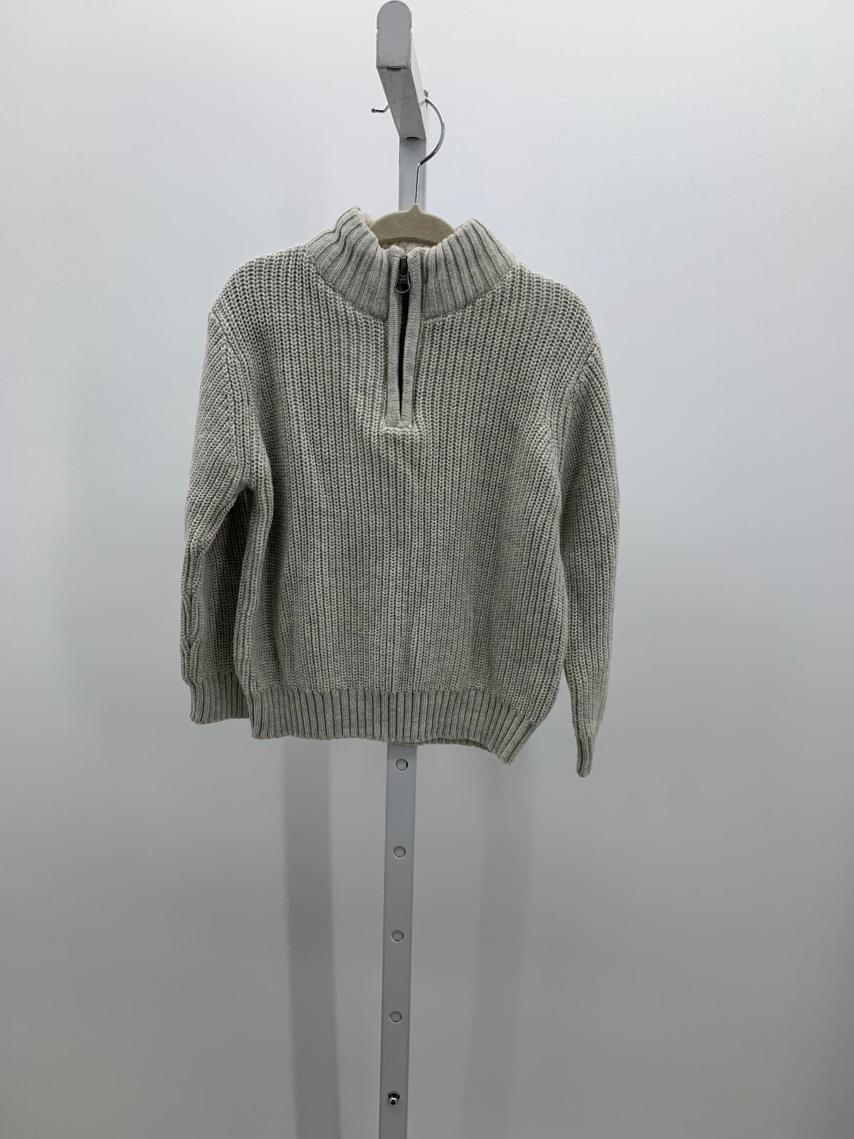 PARTIAL ZIP RIBBED