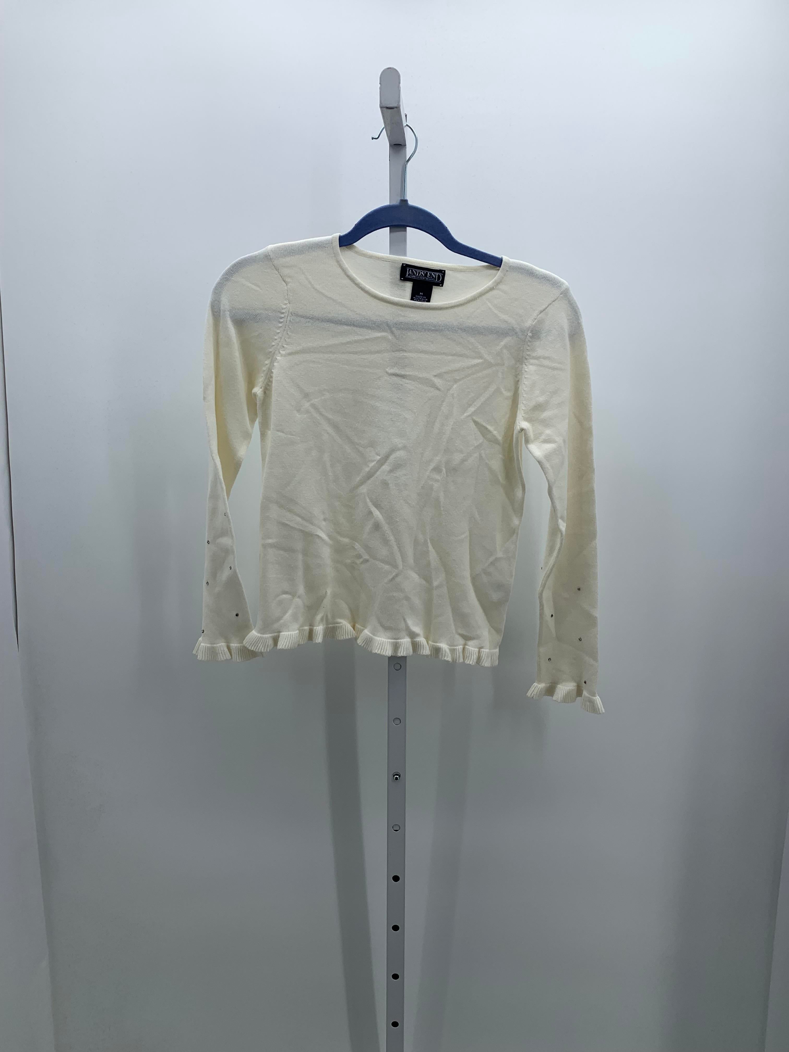 Lands End Size Medium Misses Long Slv Sweater