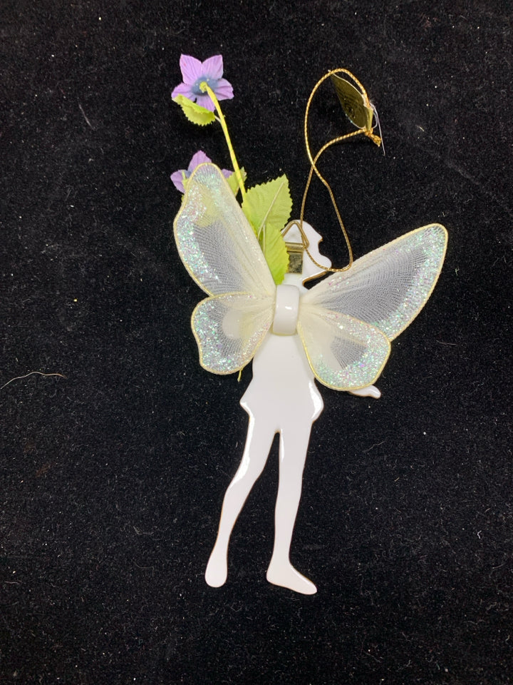 THE DOG-VIOLET FAIRY PORCELAIN ORNAMENT.