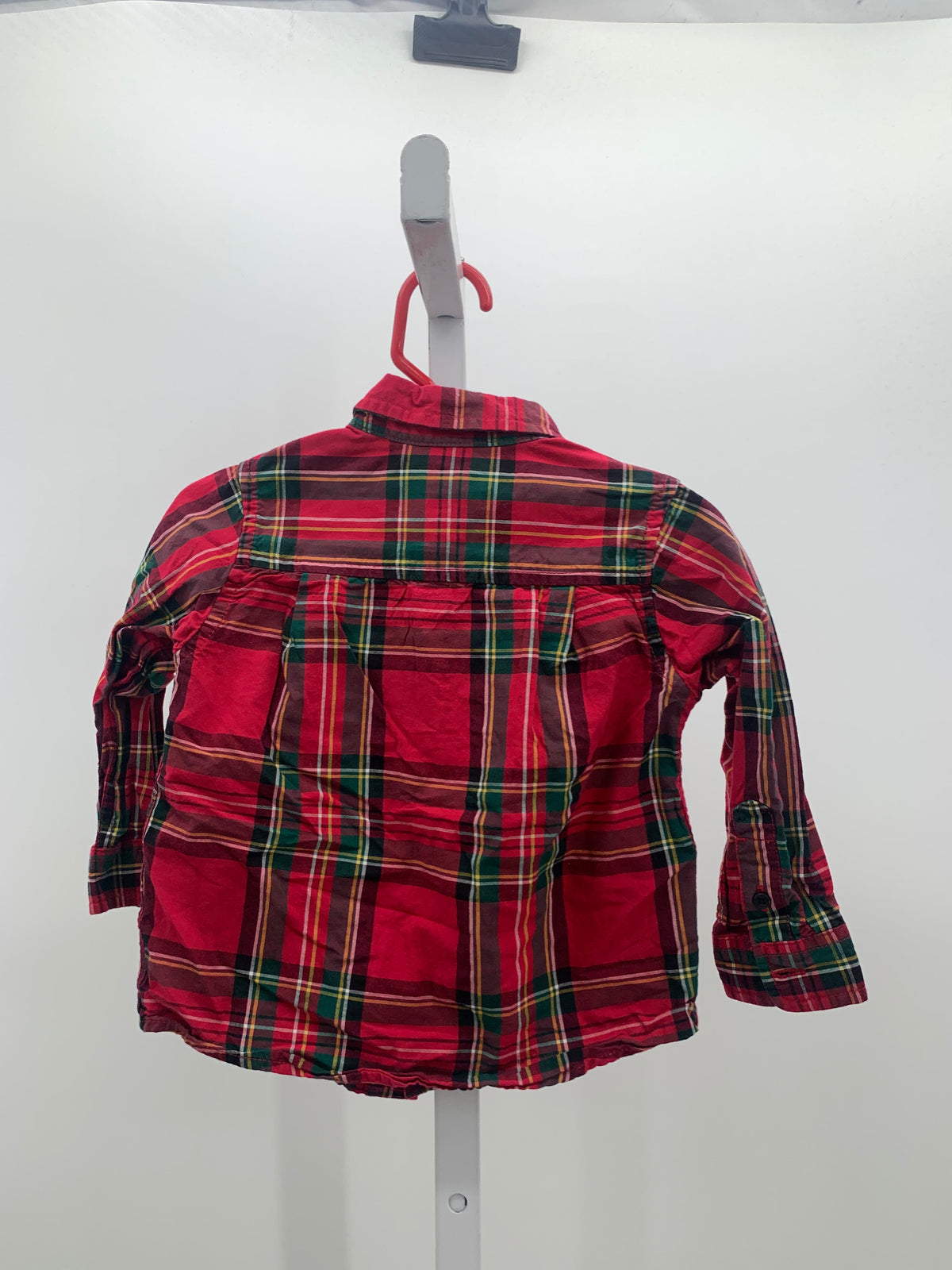 PLAID BTN DOWN