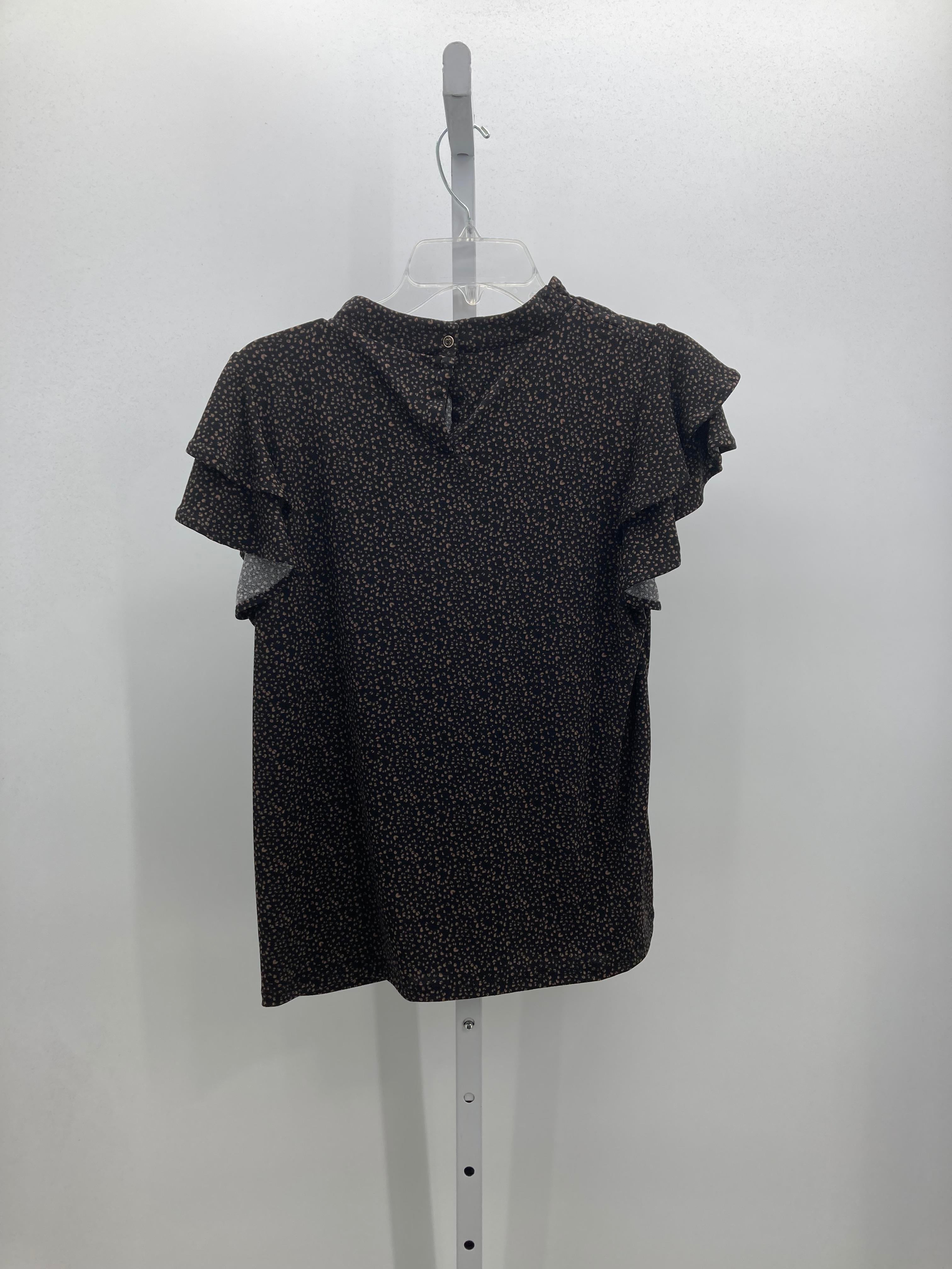 Adrianna Papell Size Medium Misses Short Sleeve Shirt