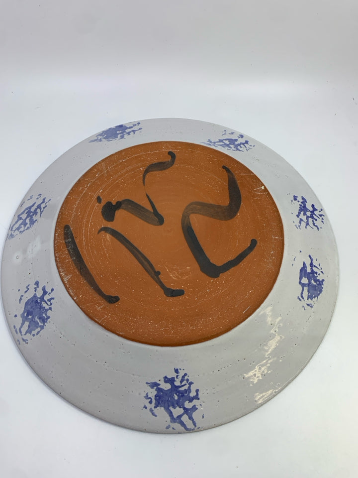 CERAMIC RADISH PLATTER.