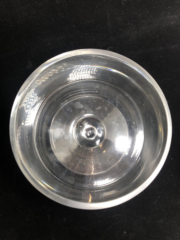 CLEAR GLASS TRIFLE DISH.
