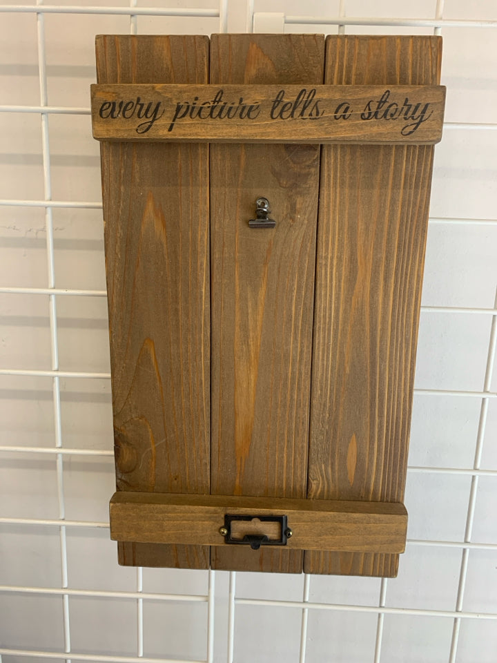 EVERY PICTURE TELLS A STORY PHOTO HOLDER.