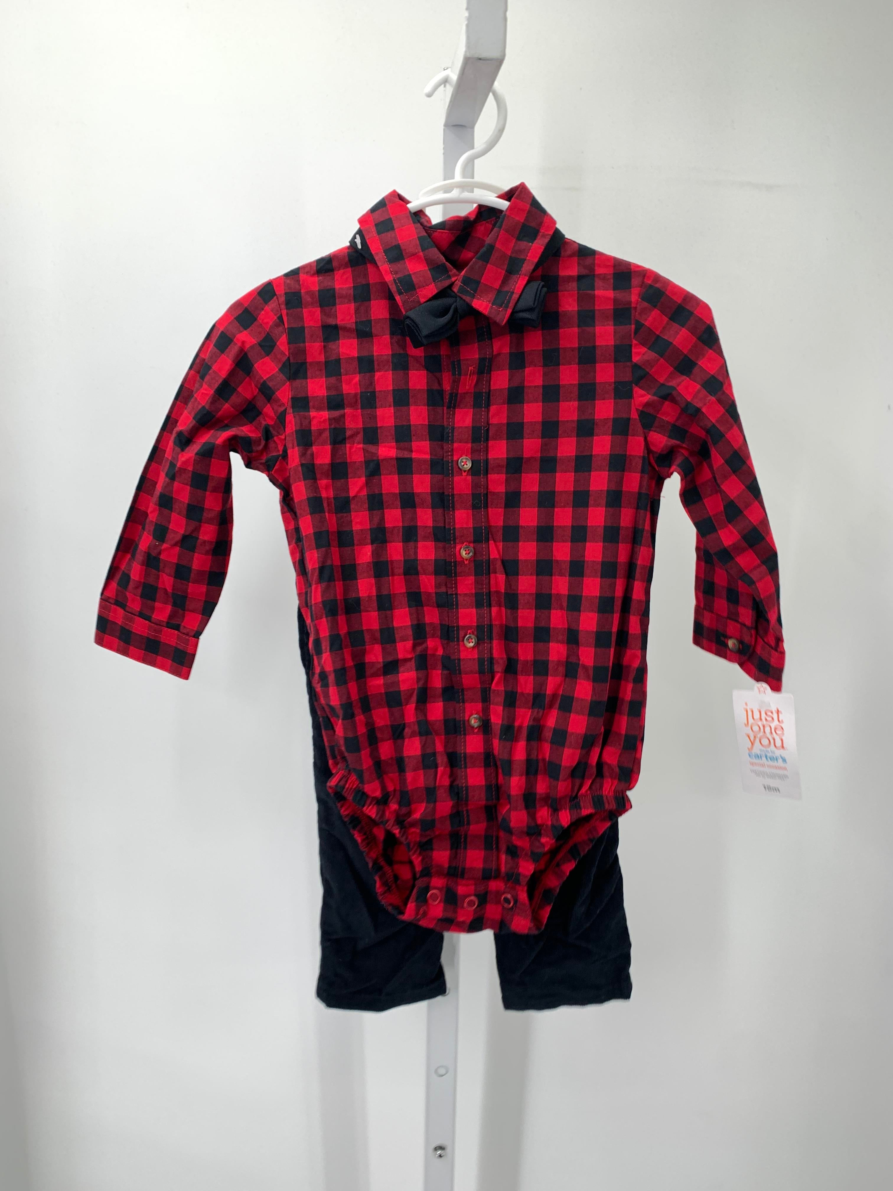 NEW BLACK PLAID SHIRT AND PANTS WITH SUSPENDERS