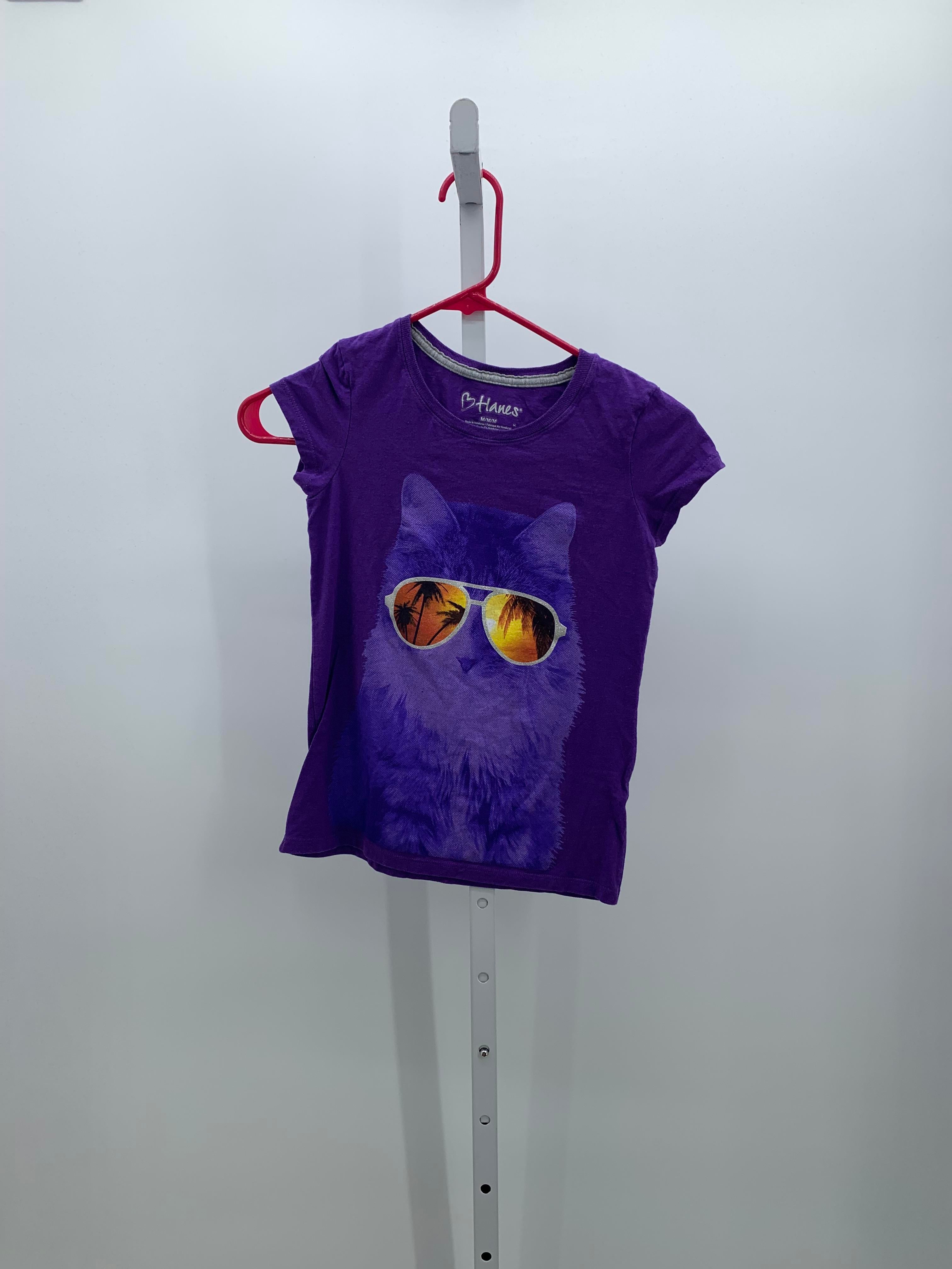 Hanes Size 8-10 Girls Short Sleeve Shirt