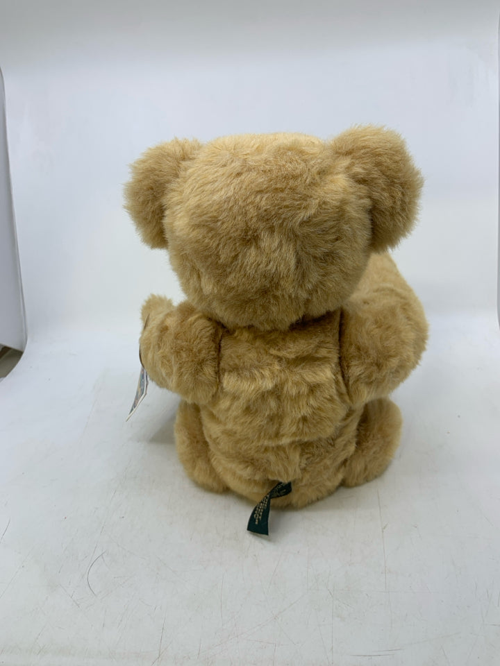 LIGHT BROWN VERMONT TEDDY BEAR W/ TAGS.