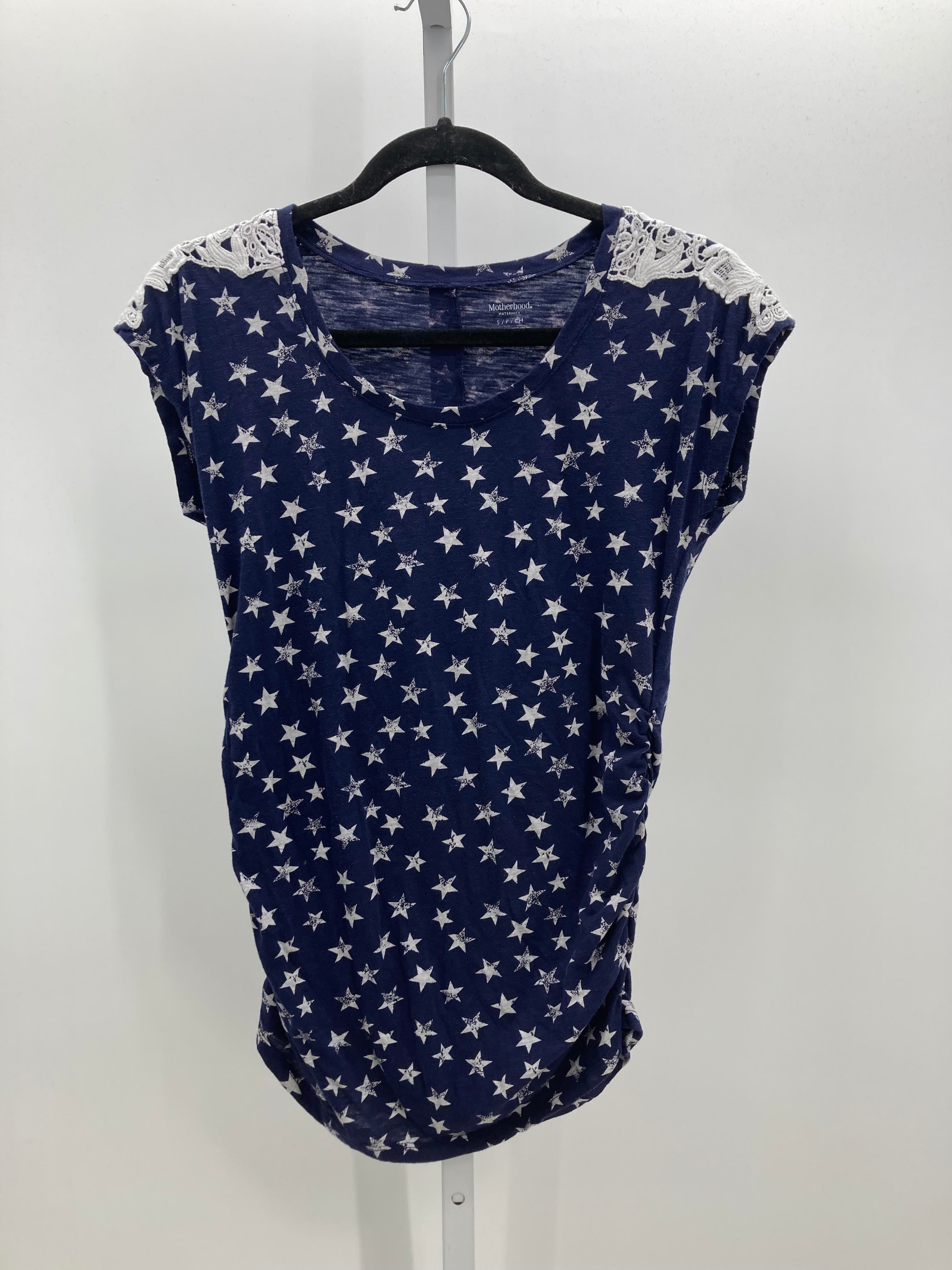 Motherhood Navy Size Small Maternity Sleeveless Shirt