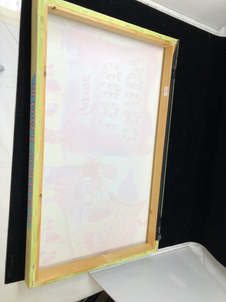 CANVAS CANDY LAND WALL ART.