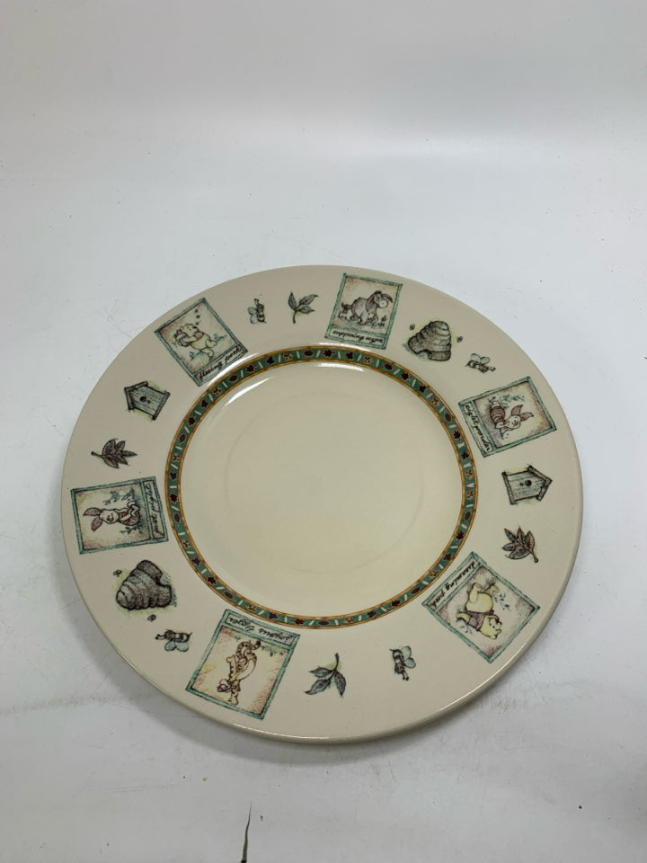 STONEWARE WINNIE THE POOH PLATE.