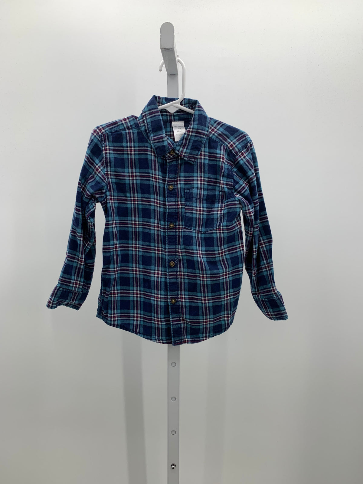 PLAID BTN DOWN