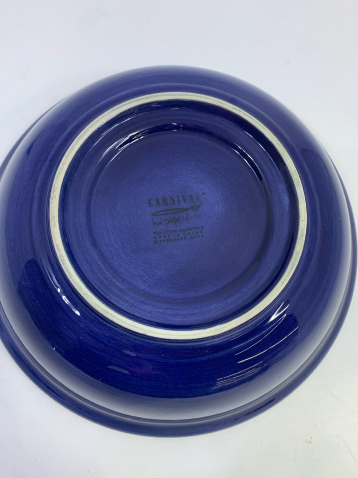 BLUE CERAMIC BOWL.