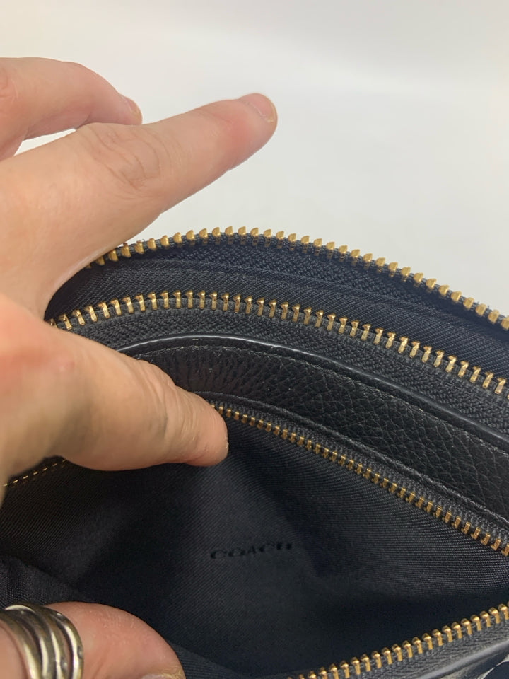 Coach Nolita Wristlet/Bag Chain Pebbled Leather Gold Hardware F53340