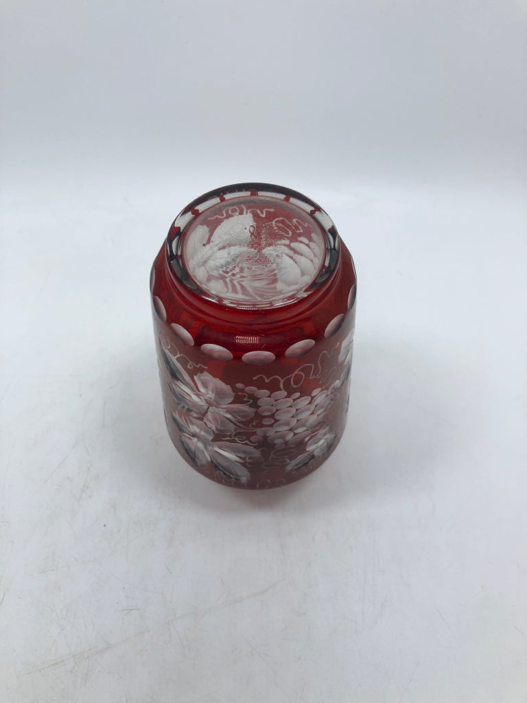 VTG GRAPES/LEAVES DECANTER.