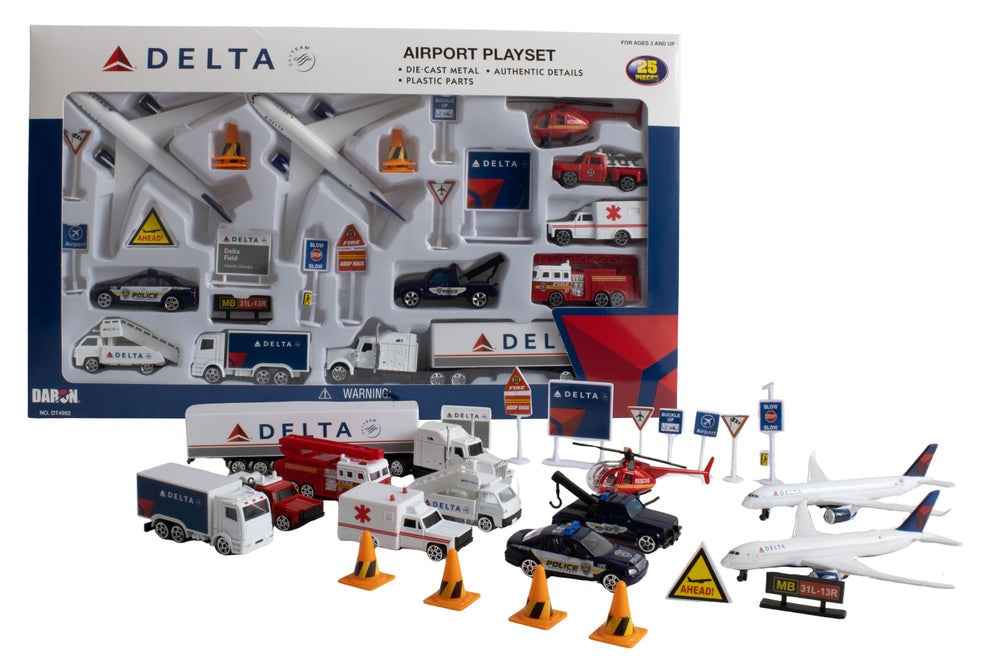 New - Delta Airlines Large Playset.