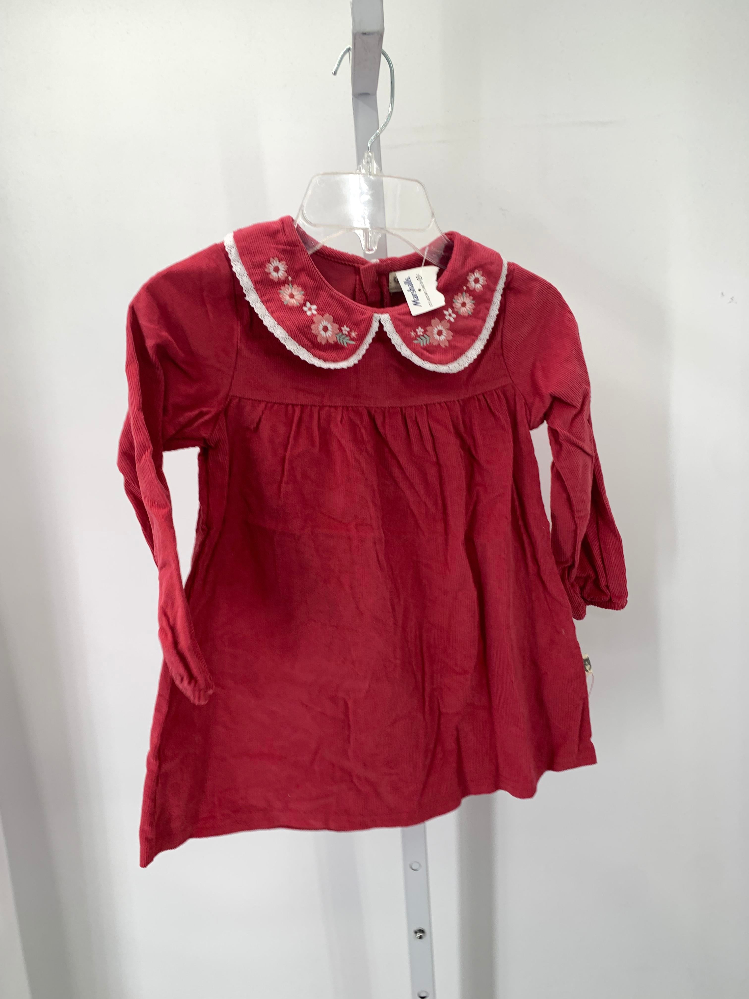 Rabbit + Bear Size 4T Girls Long Sleeve Dress