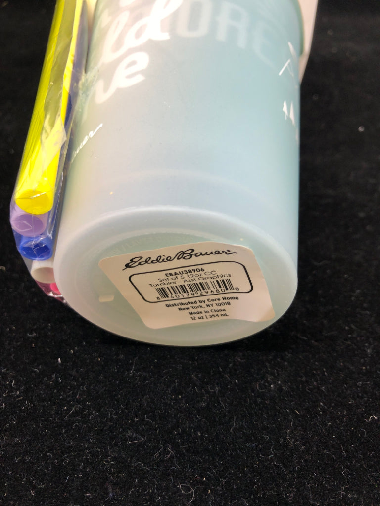 NIP COLOR CHANGING 12OZ TUMBLR AND STRAW SET