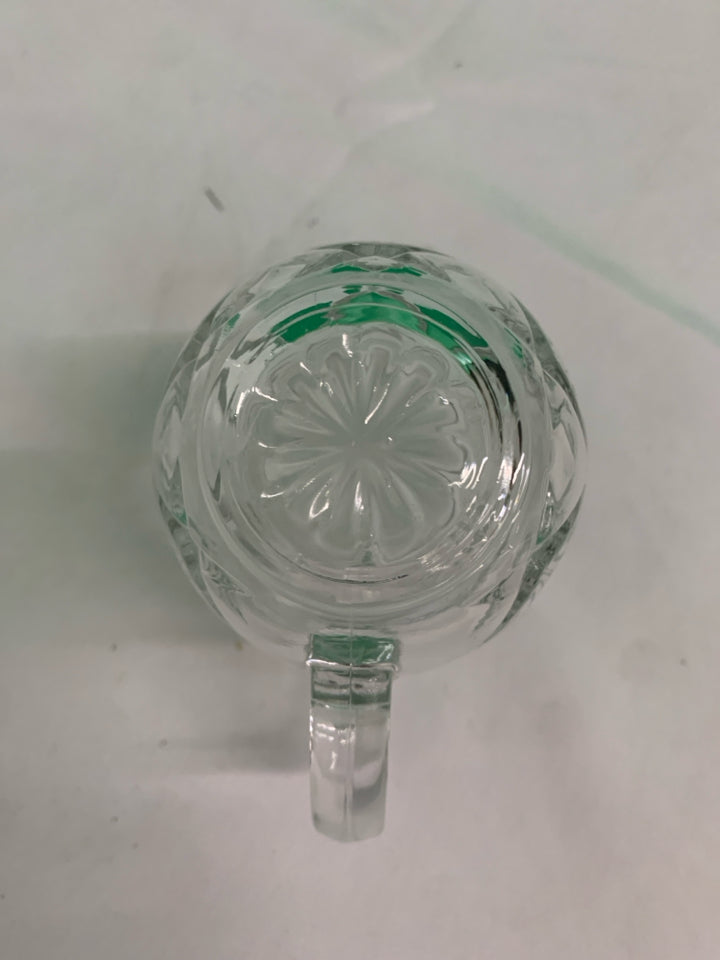 VTG PRESSED GLASS CREAMER.
