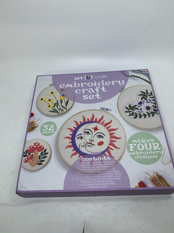 NIB EMBROIDERY CRAFT SET.