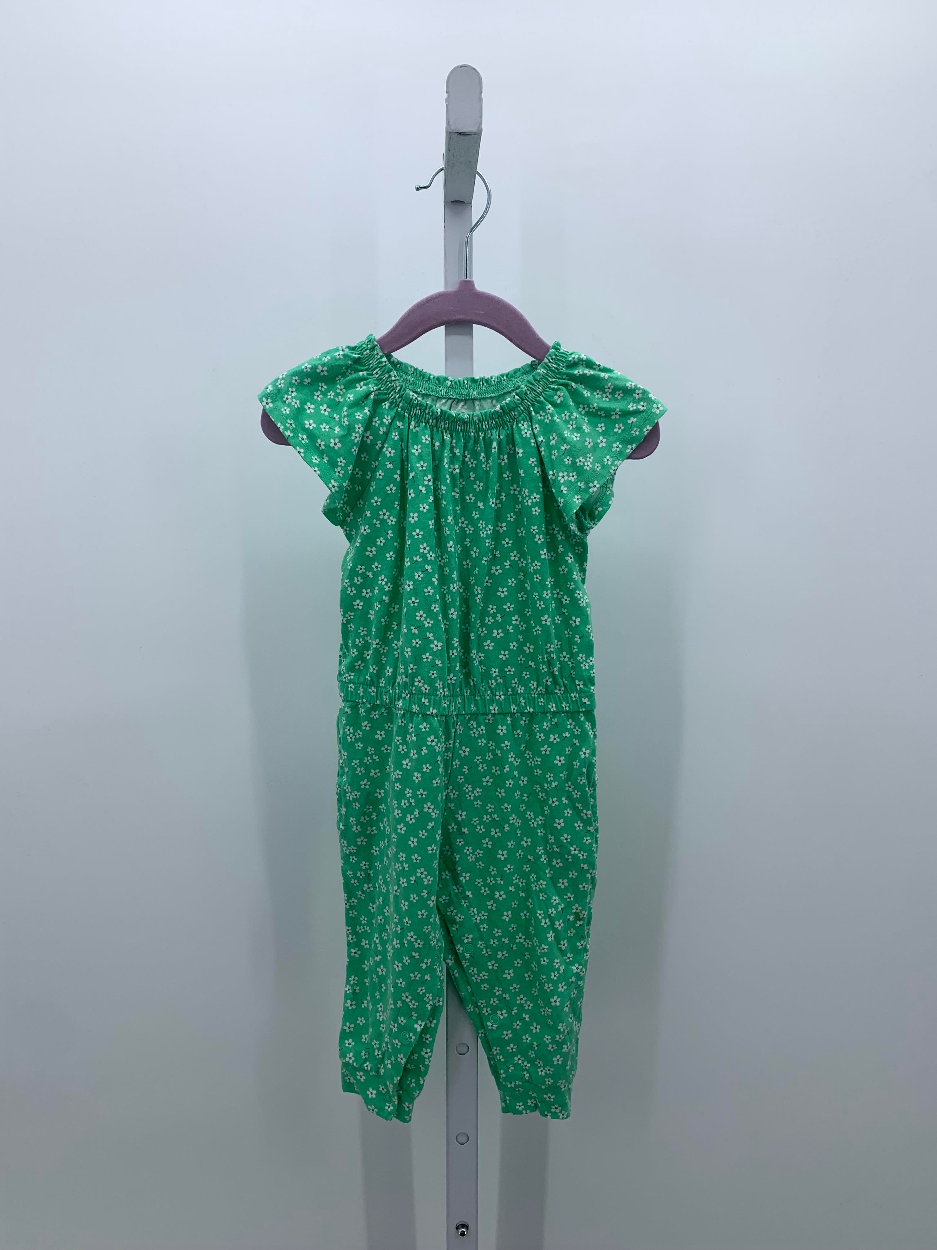 Wonder Nation Size 12 Months Girls Short Slv. Romper