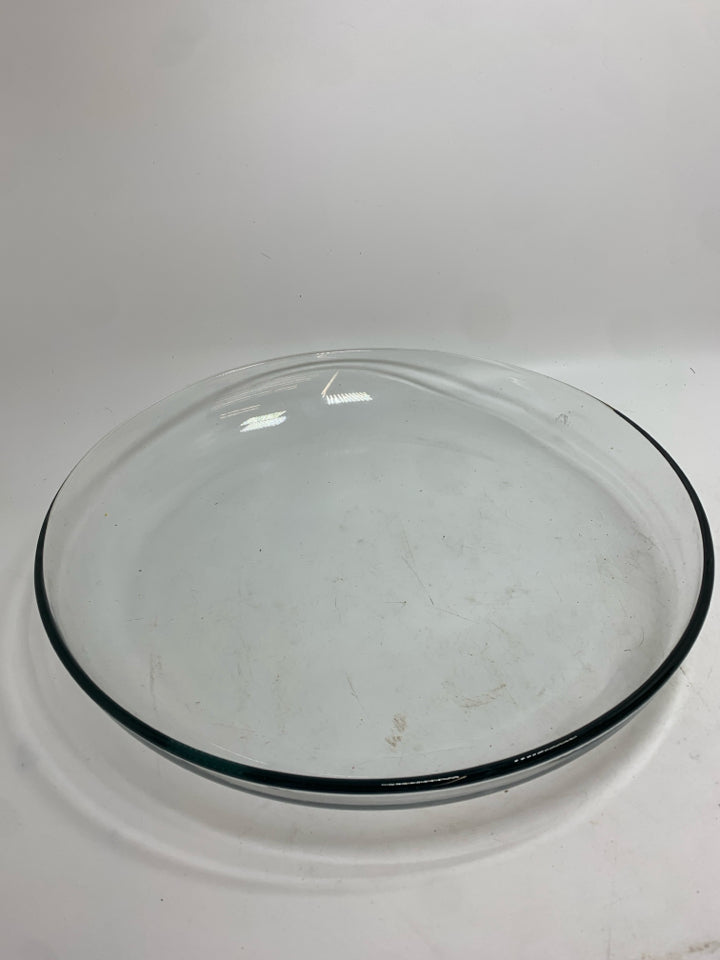 GLASS BOWL W/PLASTIC EGG AND DIP INSERTS.