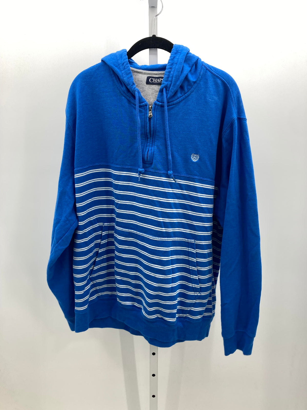 STRIPE QUARTER ZIP PULLOVER