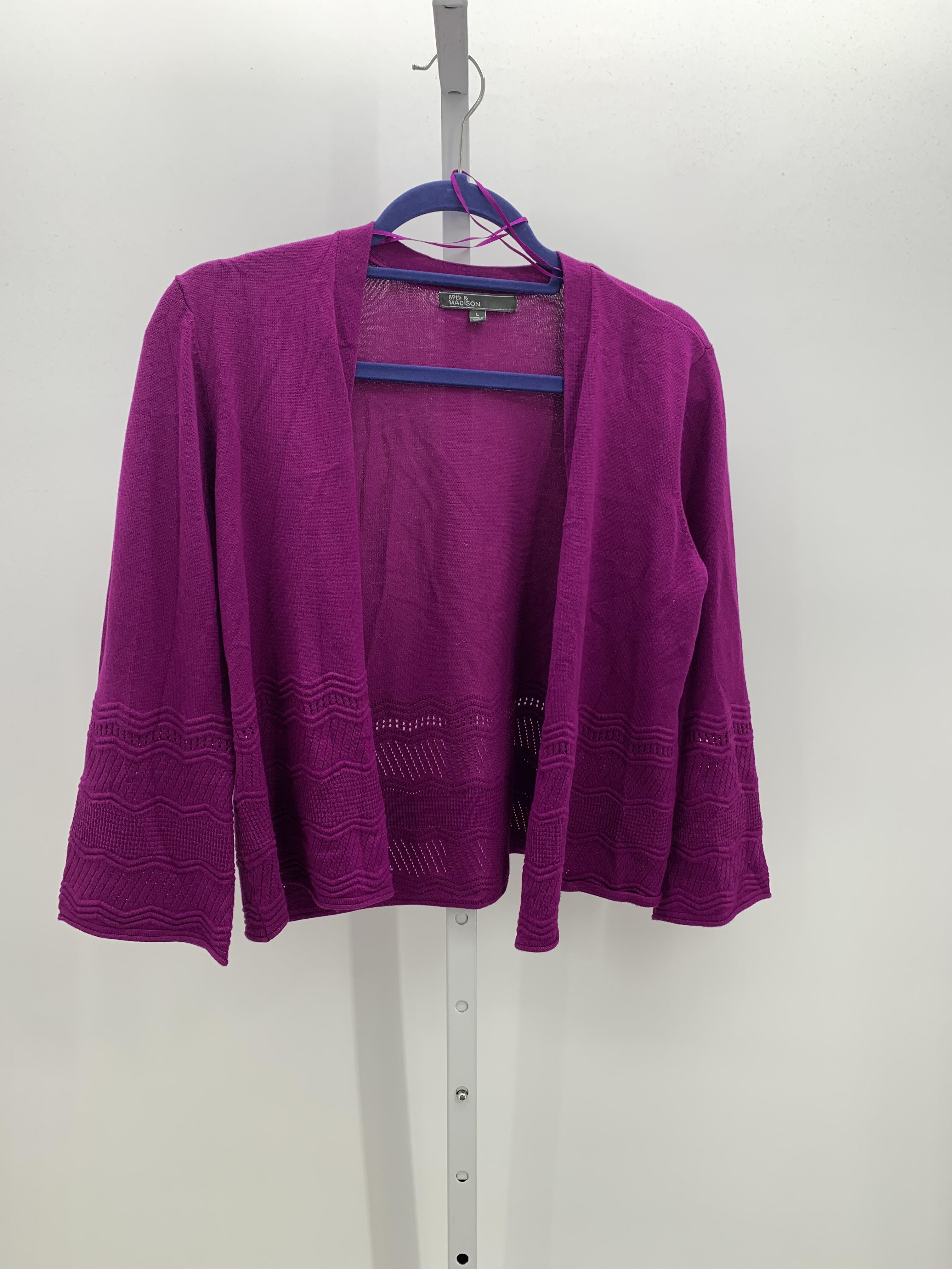 89th & Madison Size Large Misses Cardigan