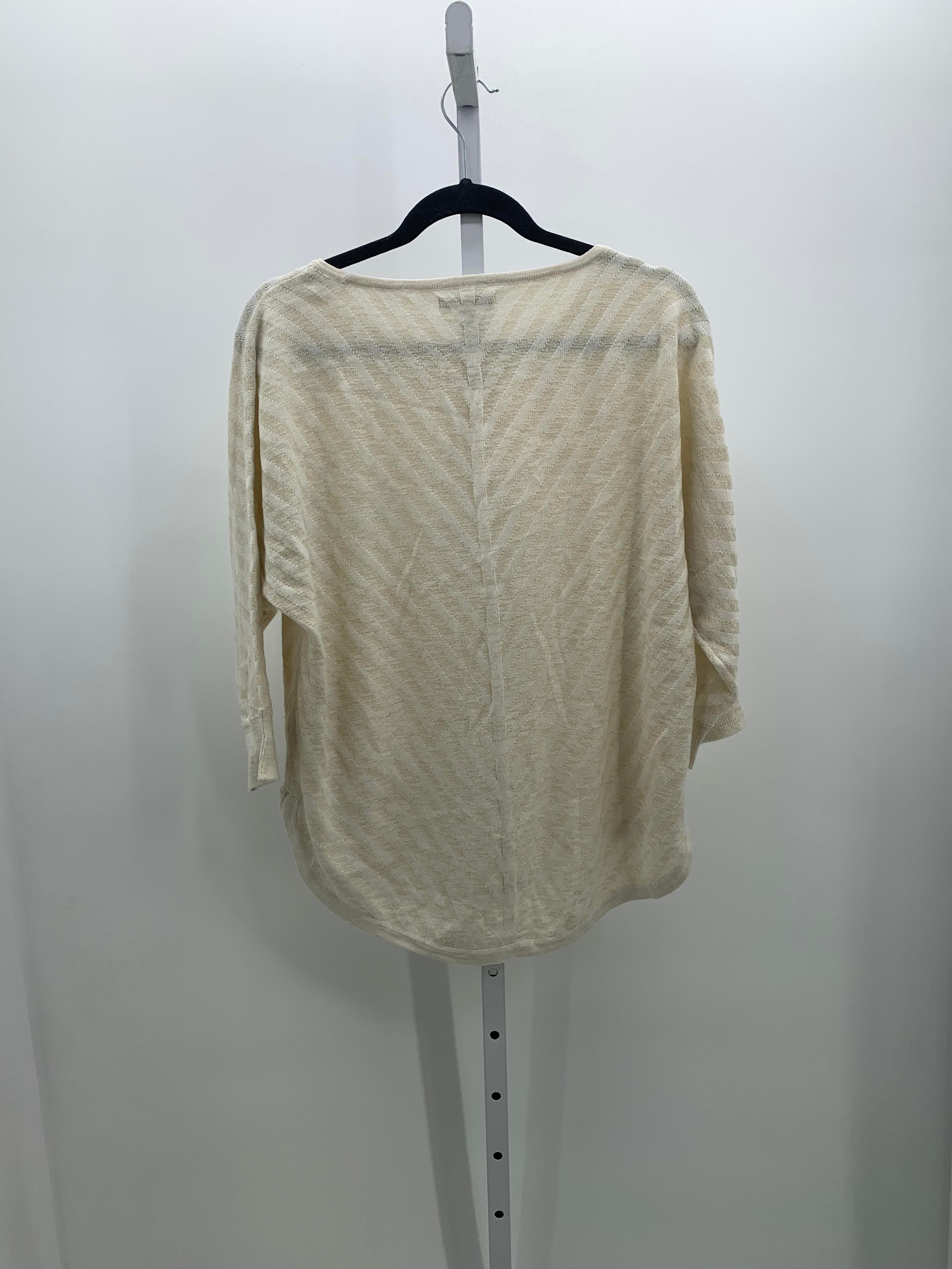 Dana Buchman Size Large Misses 3/4 Sleeve Sweater