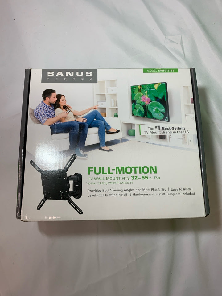 NIB FULL MOTION TV WALL MOUNT 32"-55".