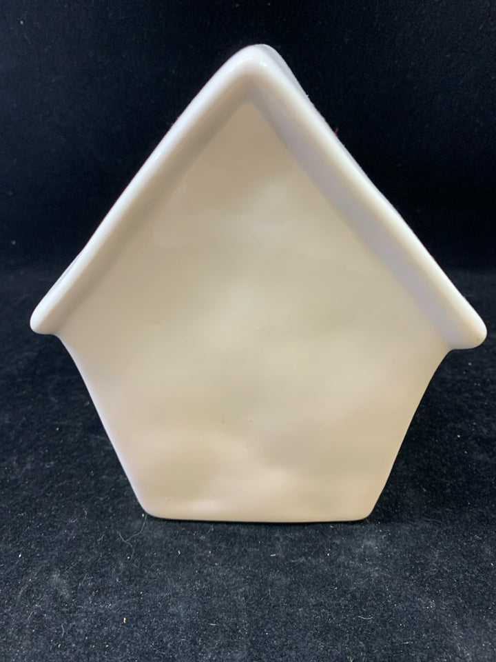 WHITE CERAMIC "GIRL'S NIGHT" PIGGY BANK-RAE DUNN.