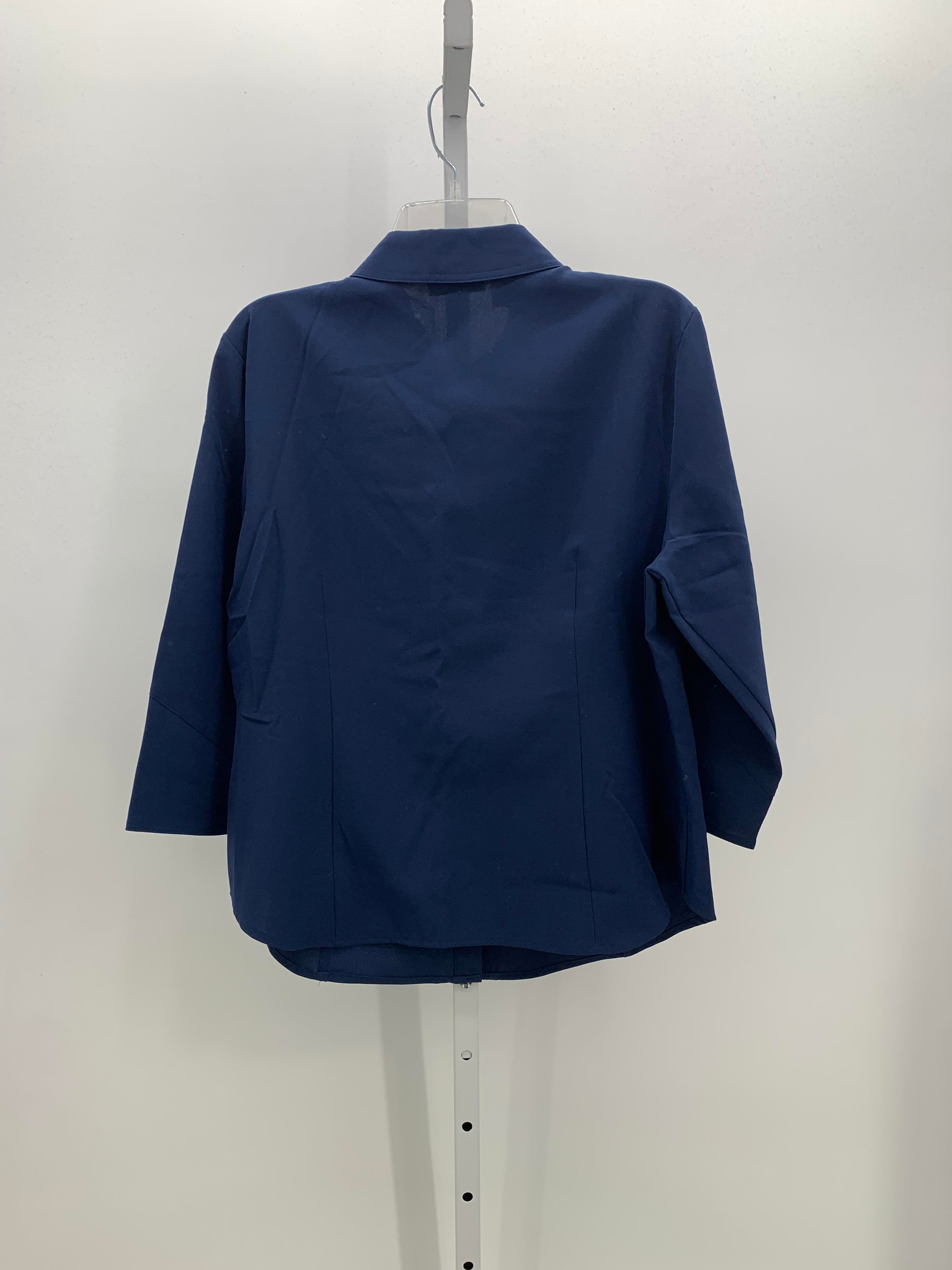 Kathy Che Size 14 Misses 3/4 Sleeve Shirt