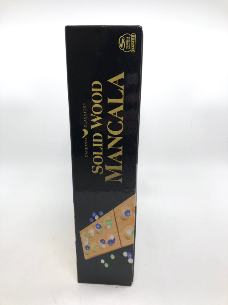 NIB WOOD MANCALA GAME.