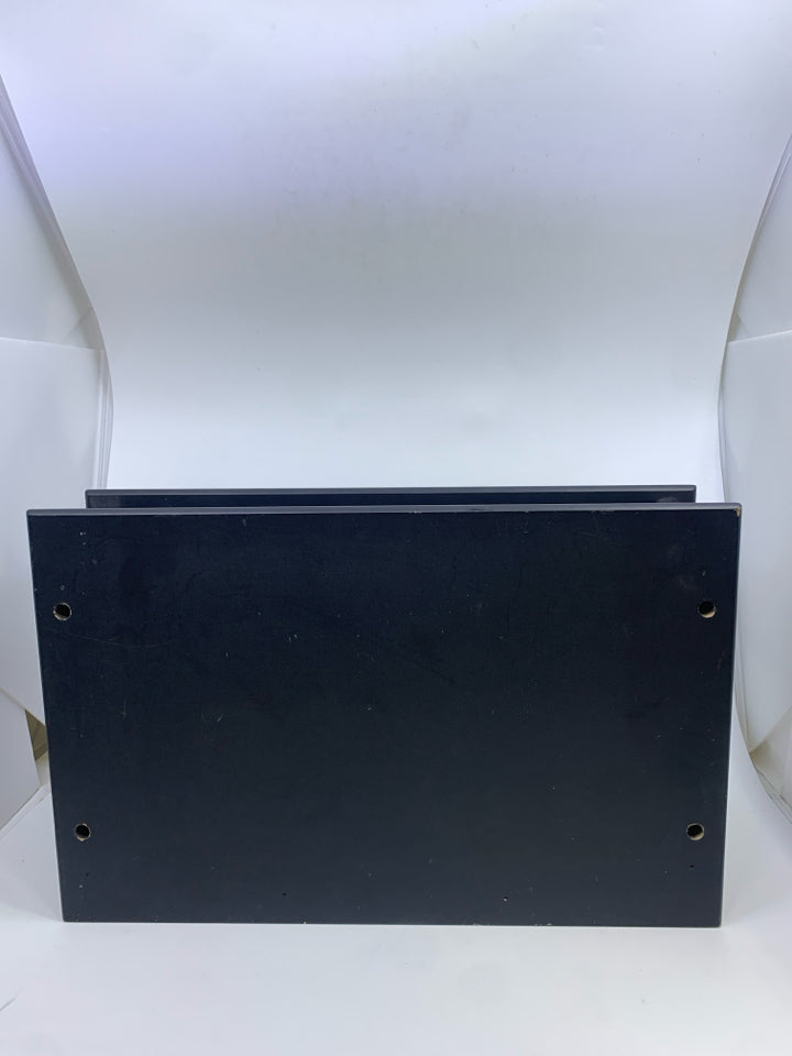 BLACK 2-LAYER LETTER ORGANIZER TRAY.