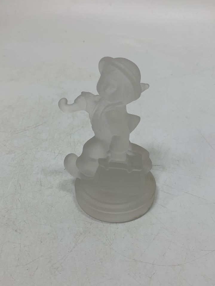 LEAD CRYSTAL HUMMEL MERRY WANDERER FIGURINE.